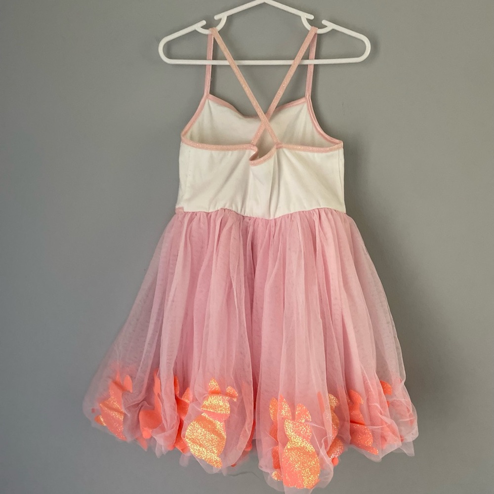 Girl's Zunie Bunny Boarder Glitter Sundress